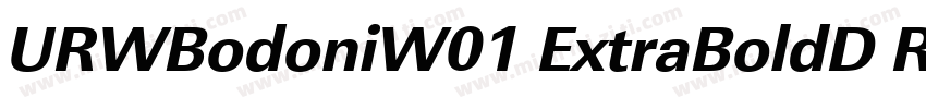 URWBodoniW01 ExtraBoldD Regular字体转换
